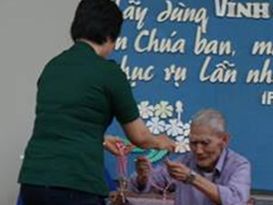 Nghĩa Sinh Công tác Xã hội ngày 7/1/2015 tại Mái ấm Tình thương Vinh Châu (Baria, Vũng Tàu).