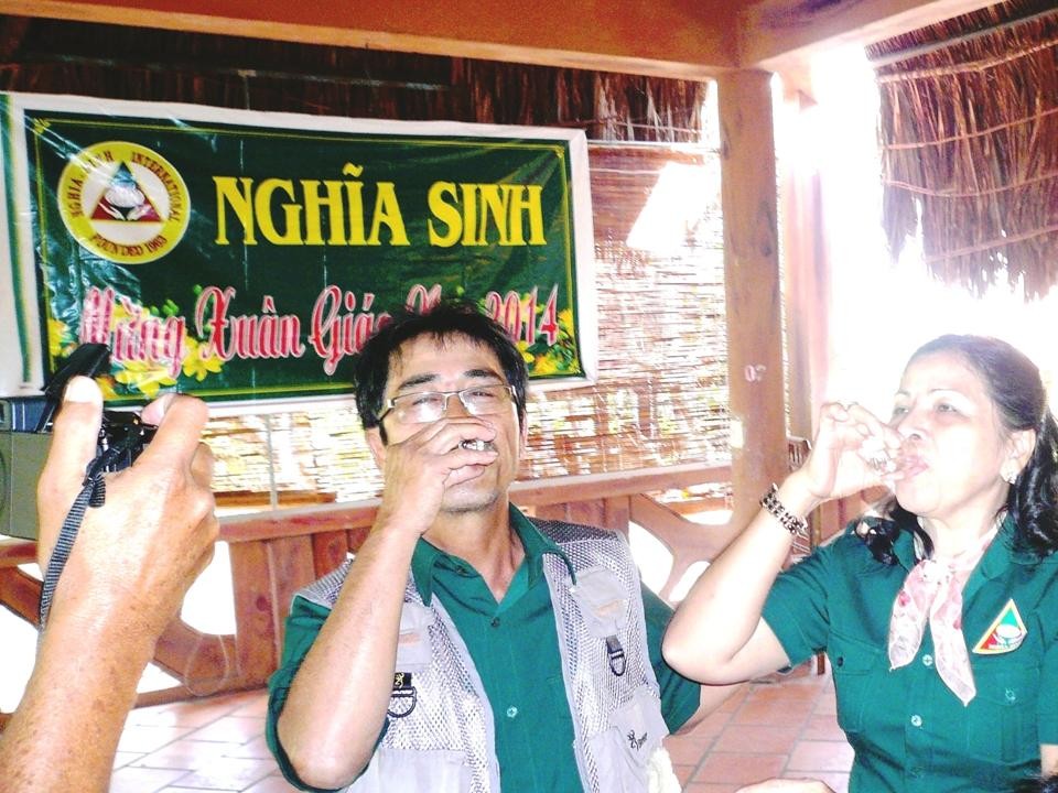 Nghĩa Sinh và cựu Nghĩa Sinh Việt Nam họp mặt Tết Giáp Ngọ tại đảo Long Sơn Vũng Tàu ngày 9/2/2014.