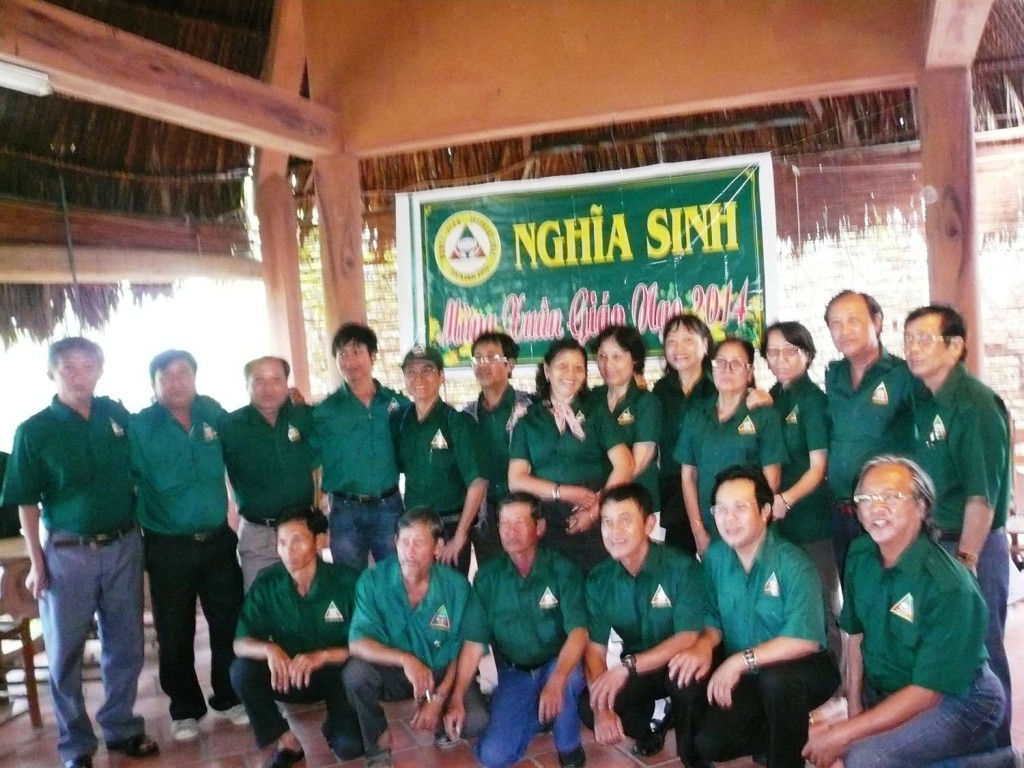 Nghĩa Sinh và cựu Nghĩa Sinh Việt Nam họp mặt Tết Giáp Ngọ tại đảo Long Sơn Vũng Tàu ngày 9/2/2014.