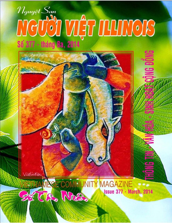 Trang bìa trước & bìa sau của báo Xuân Giáp Ngọ Hội Người Việt (Số 377 * Tháng 3/2014)
