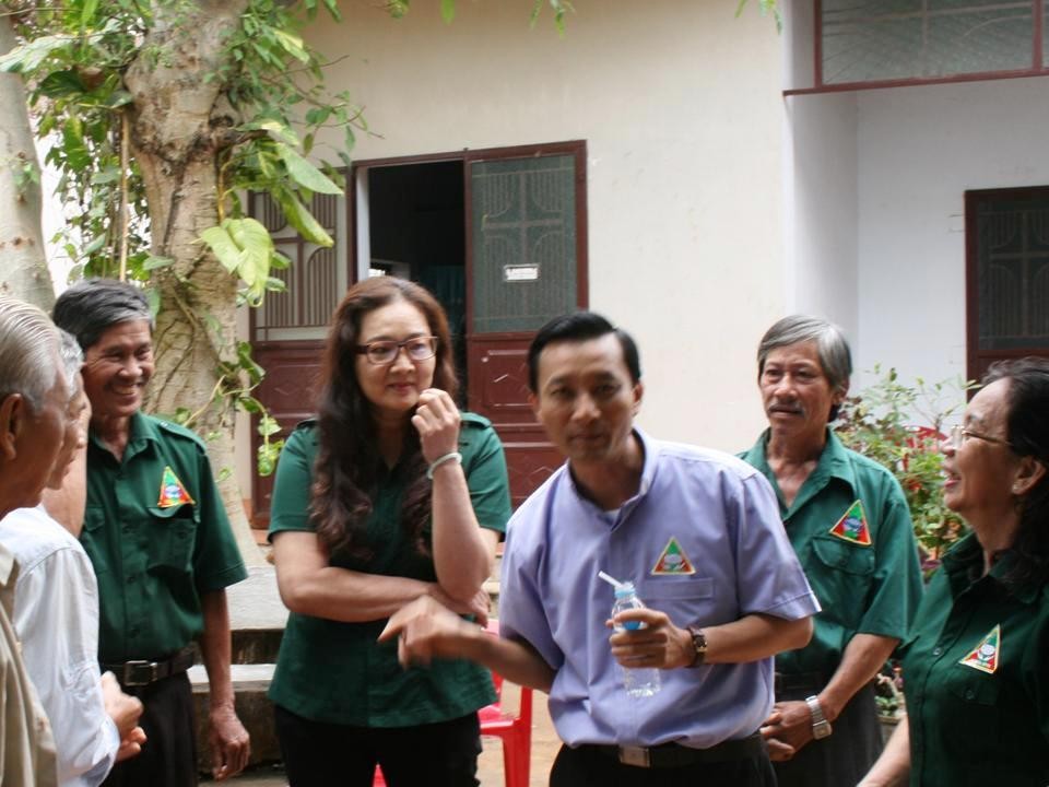 Nghĩa Sinh công tác xã hội tại xã Quảng Thành (tỉnh Đồng Nai) ngày 3-2-2015.