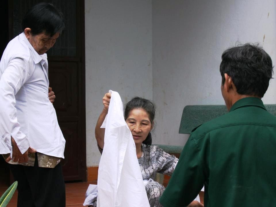 Nghĩa Sinh công tác xã hội tại xã Quảng Thành (tỉnh Đồng Nai) ngày 3-2-2015.