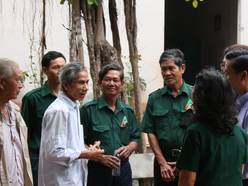 Nghĩa Sinh công tác xã hội tại xã Quảng Thành (tỉnh Đồng Nai) ngày 3-2-2015.