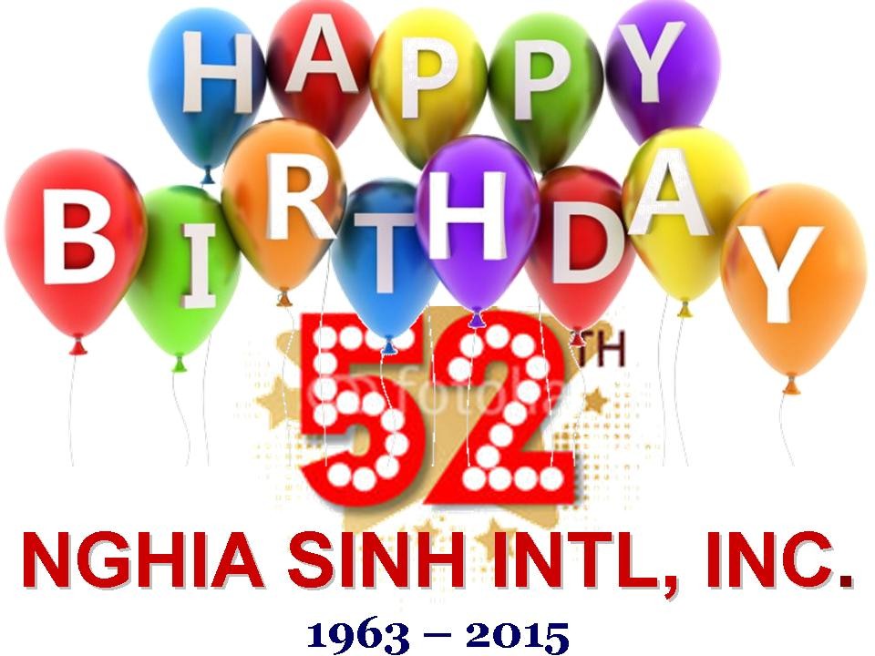 Chúc mừng Sinh nhật NSVN năm thứ 52 * 1963-2015 - Huynh Trưởng Nghĩa Sinh