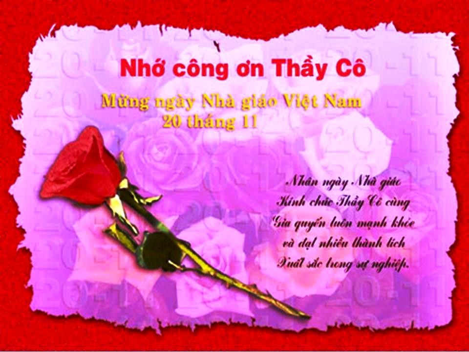 Nghĩa Sinh chúc mừng Ngày Nhà Giáo 20/11/2015